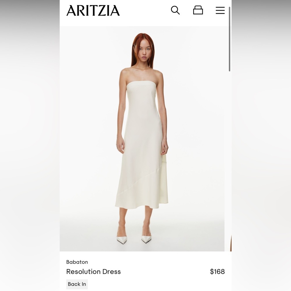 Aritzia Babaton resolution dress L
